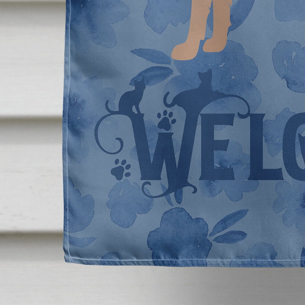 Colorpoint Longhair #2 Cat Welcome Flag Canvas House Size CK4857CHF  the-store.com.