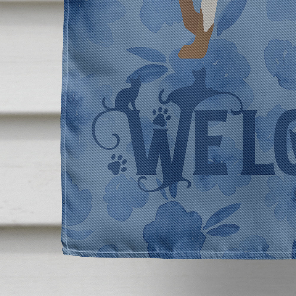 Colorpoint Shorthair Cat Welcome Flag Canvas House Size CK4860CHF  the-store.com.