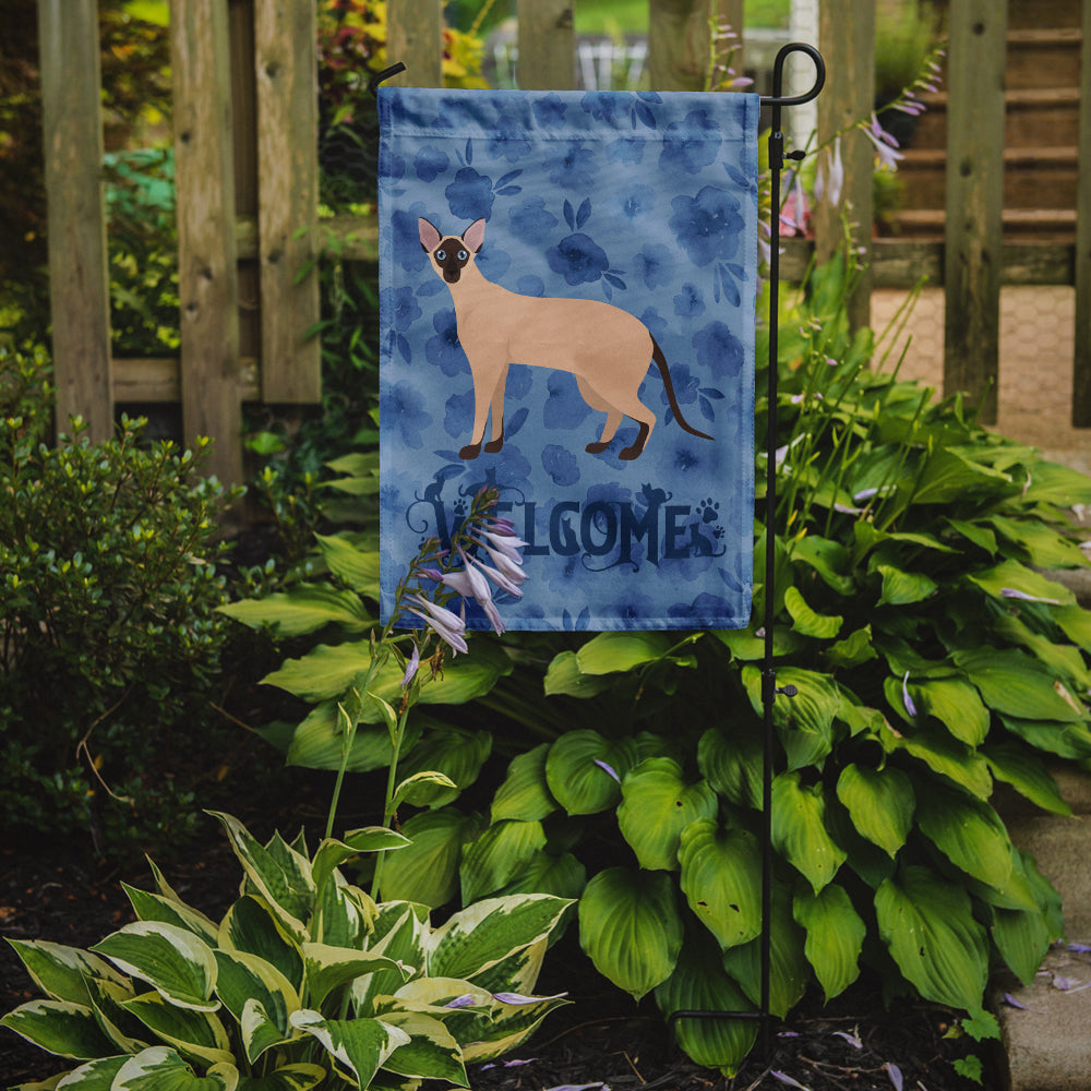 Colorpoint Shorthair #2 Cat Welcome Flag Garden Size CK4861GF  the-store.com.