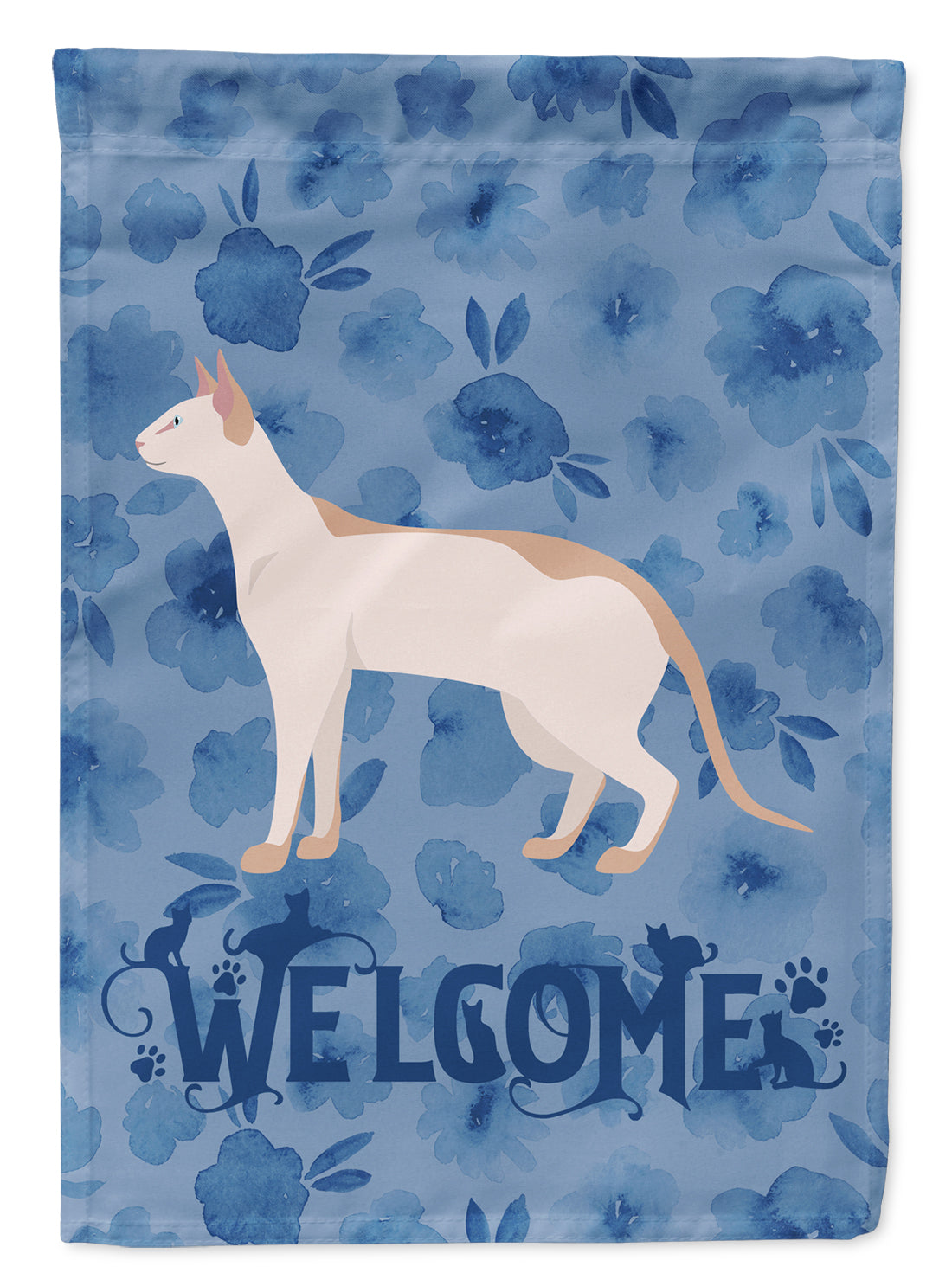 Colorpoint Shorthair #3 Cat Welcome Flag Garden Size CK4862GF  the-store.com.