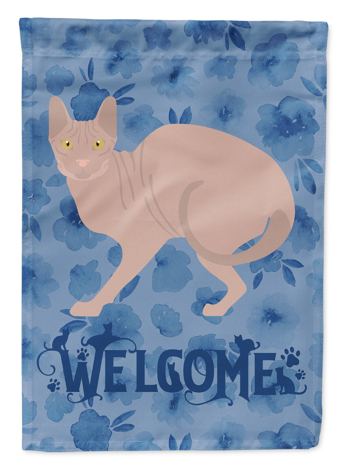 Don Sphynx #3 Cat Welcome Flag Garden Size CK4872GF  the-store.com.