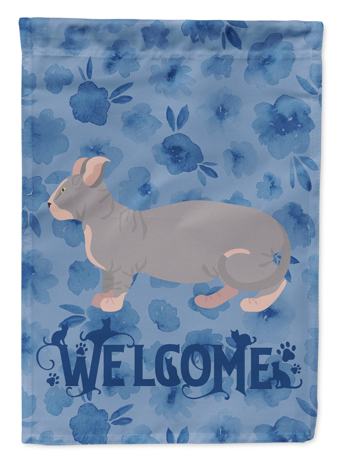 Dwelf #1 Cat Welcome Flag Garden Size CK4876GF  the-store.com.