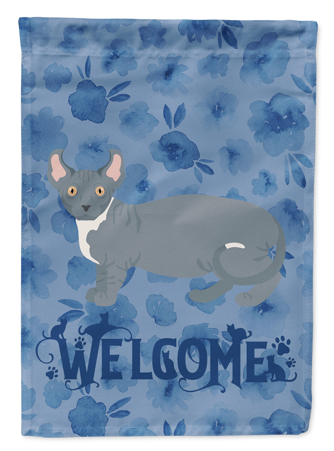 Dwelf #2 Cat Welcome Flag Garden Size CK4877GF  the-store.com.