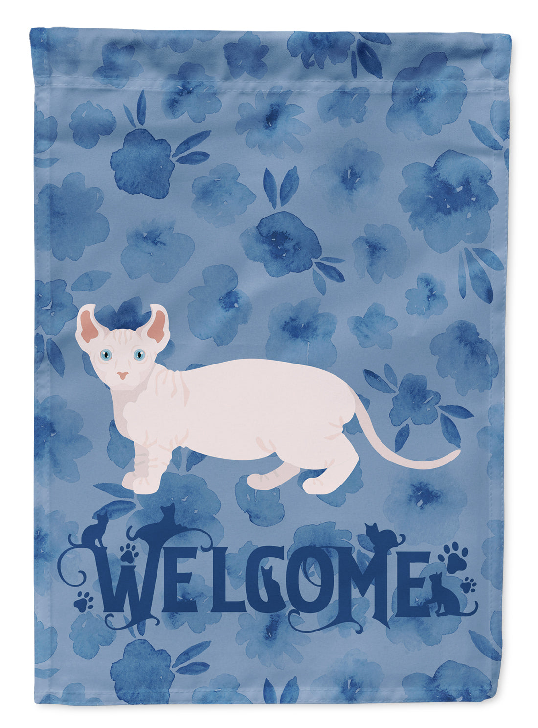 Dwelf #3 Cat Welcome Flag Garden Size CK4878GF  the-store.com.