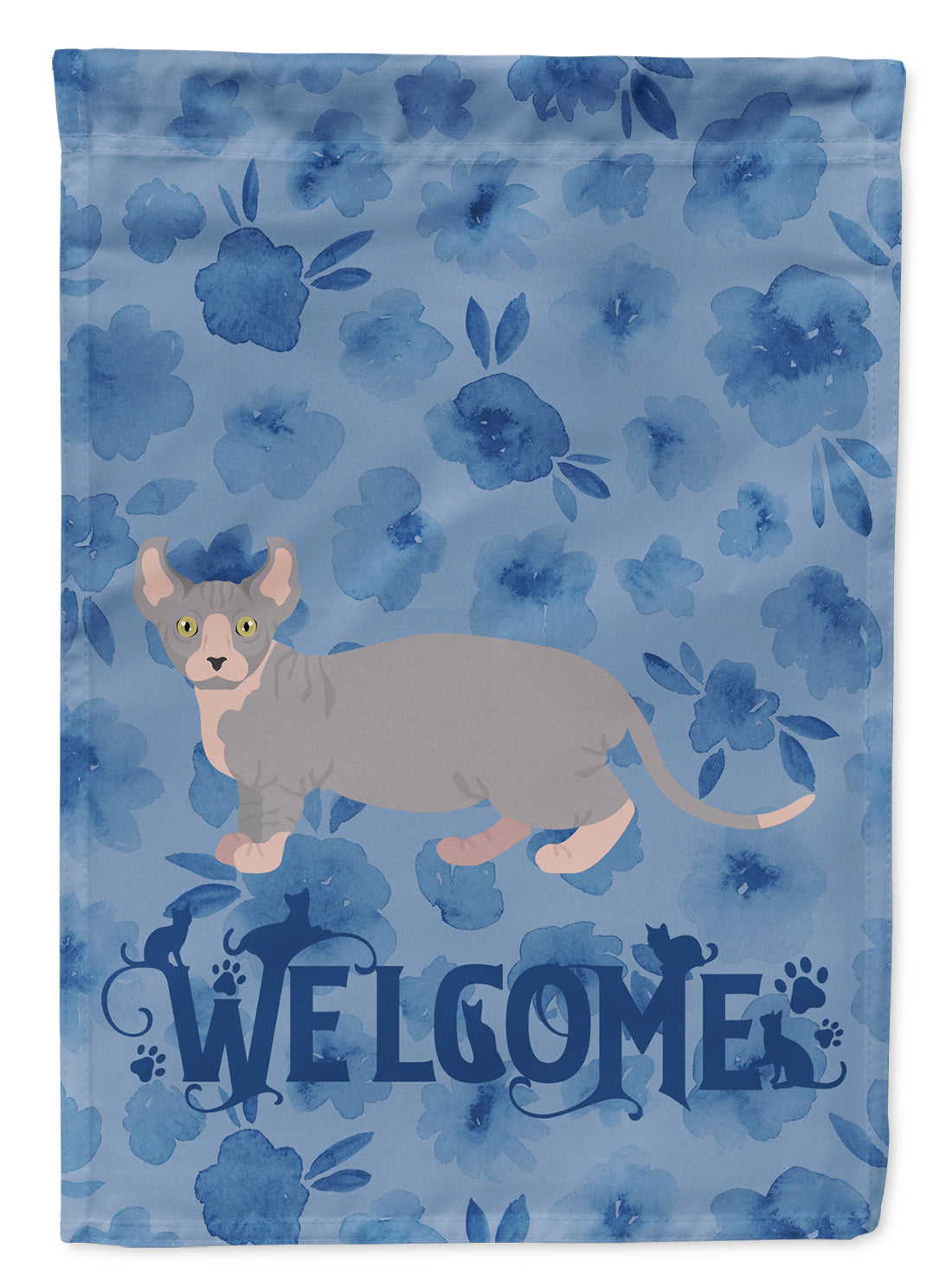 Dwelf #4 Cat Welcome Flag Garden Size CK4879GF  the-store.com.