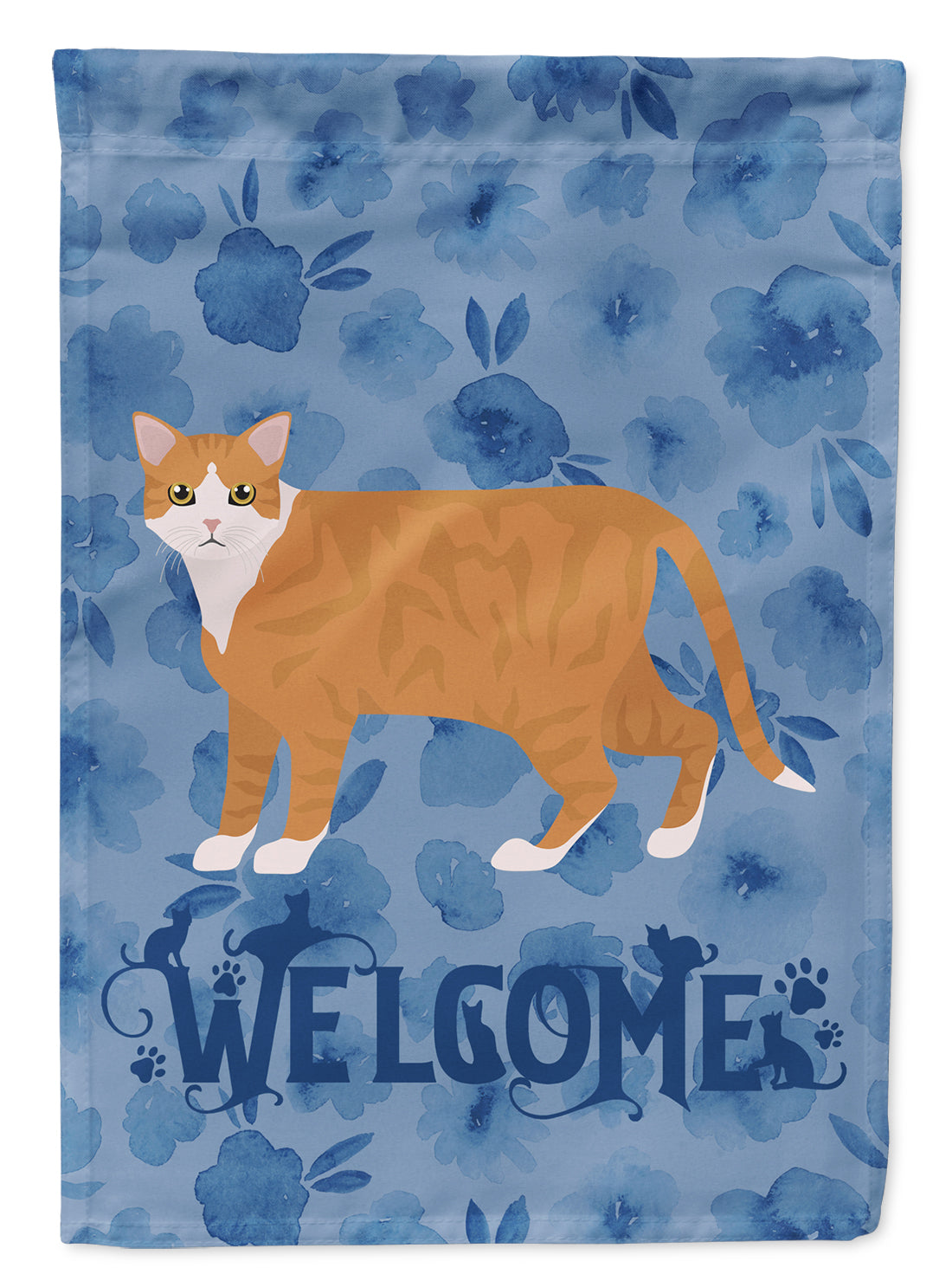 European Shorthair #1 Cat Welcome Flag Garden Size CK4883GF  the-store.com.