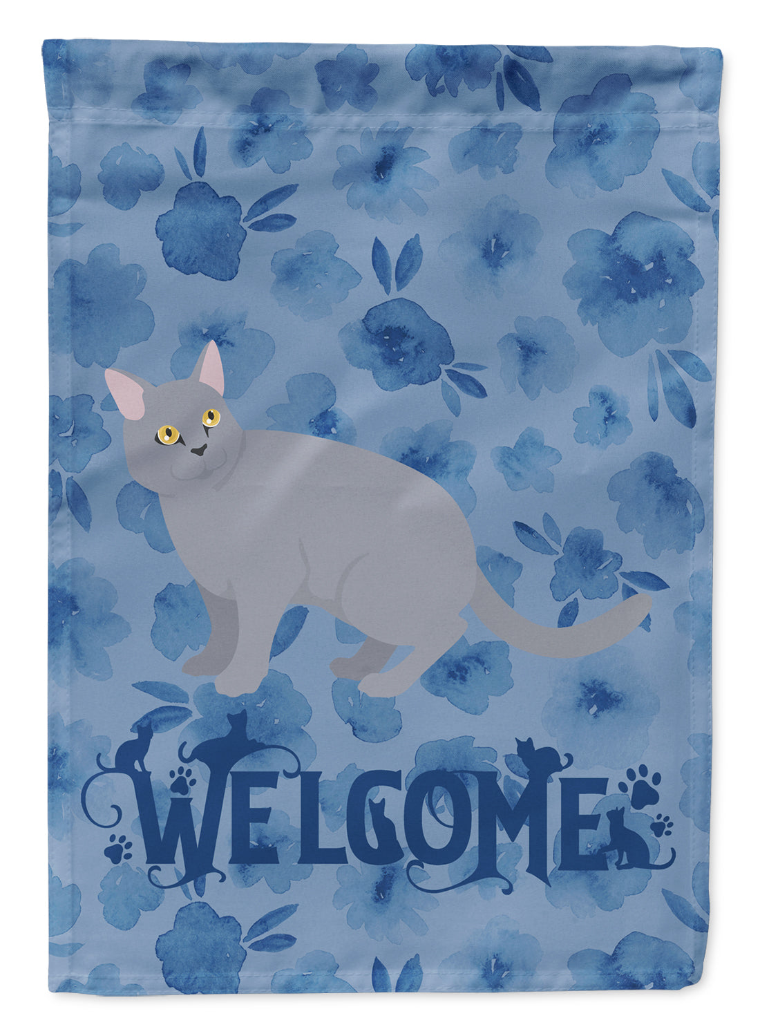 European Shorthair #3 Cat Welcome Flag Garden Size CK4885GF  the-store.com.