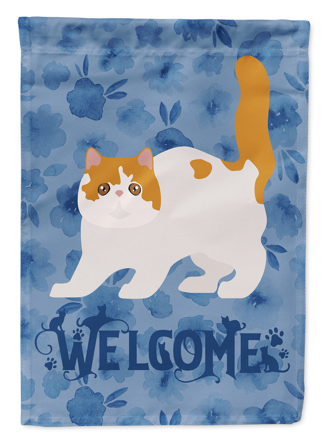Exotic Shorthair #4 Cat Welcome Flag Canvas House Size CK4889CHF  the-store.com.