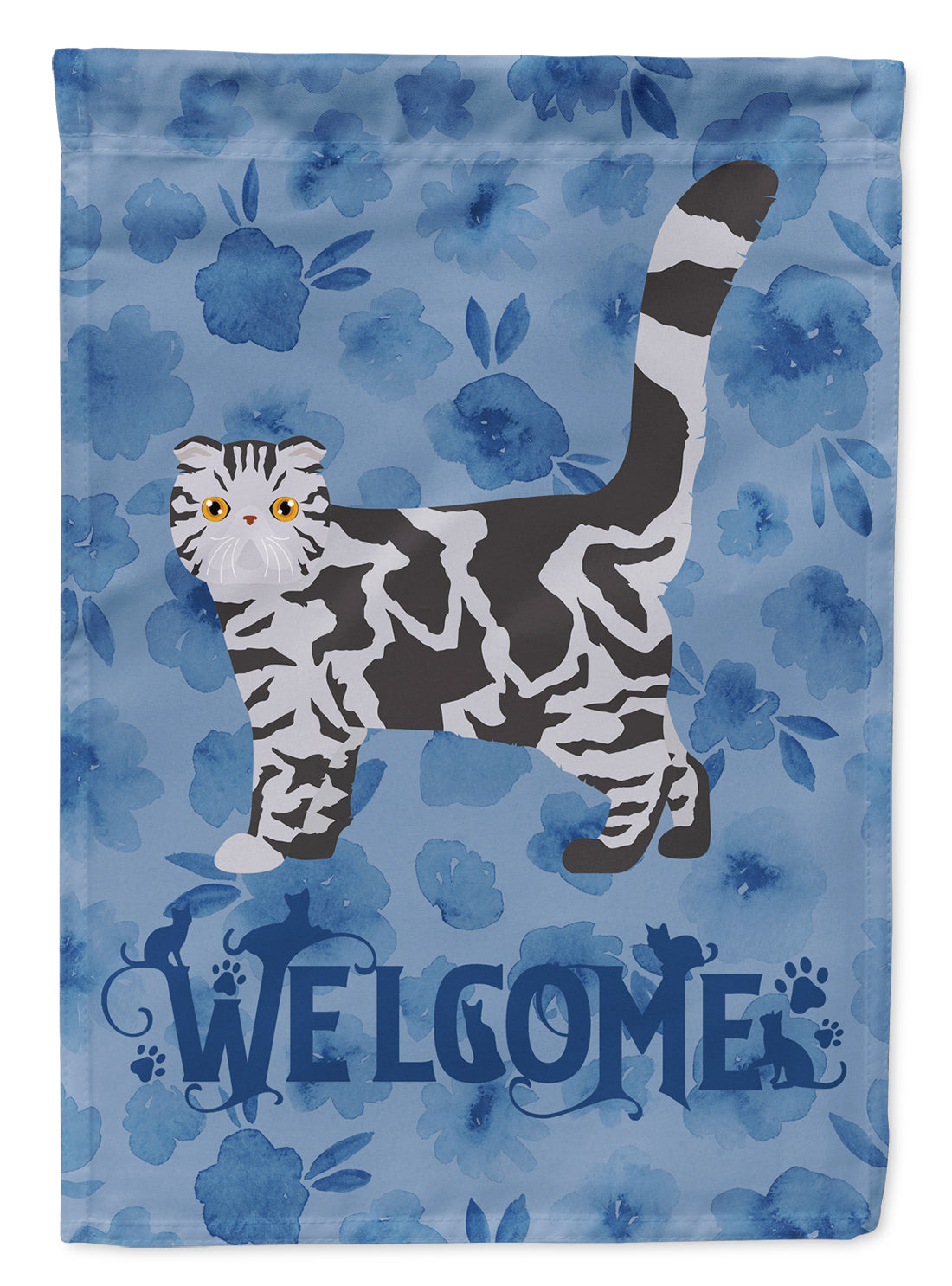 Foldex Exotic Fold #1 Cat Welcome Flag Garden Size CK4890GF  the-store.com.