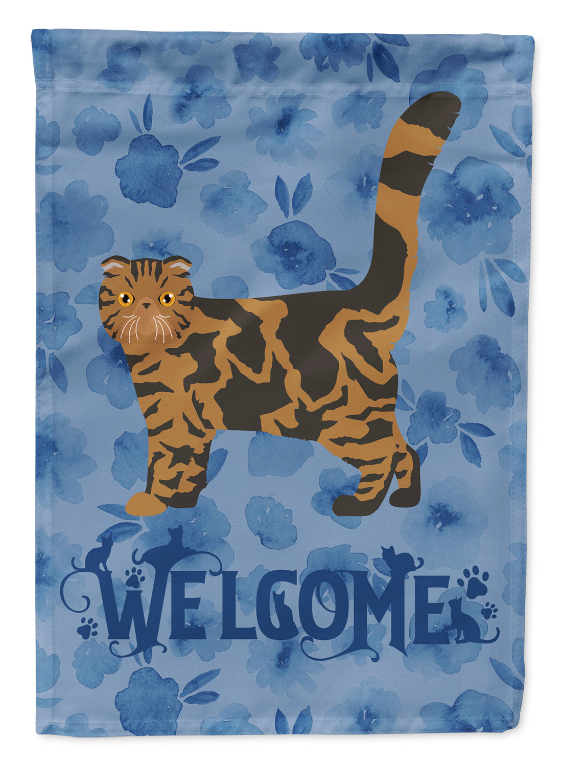 Foldex Exotic Fold #2 Cat Welcome Flag Canvas House Size CK4891CHF  the-store.com.