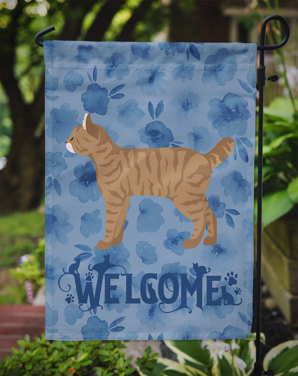 Highlander Lynx #1 Cat Welcome Flag Garden Size CK4896GF  the-store.com.