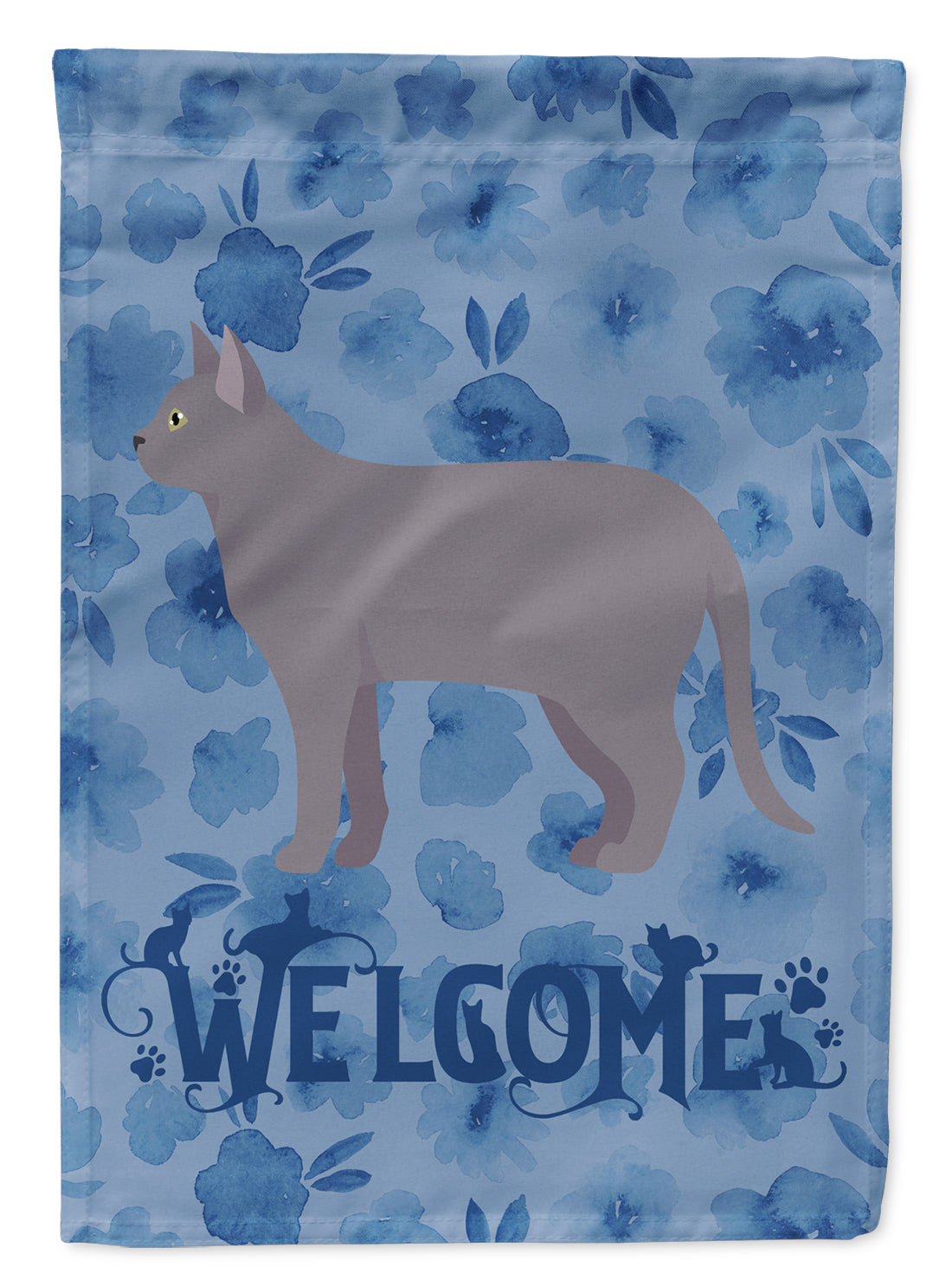 Korat #2 Cat Welcome Flag Garden Size CK4903GF  the-store.com.