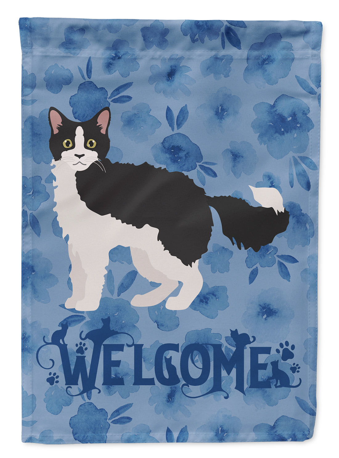 La Perm #1 Cat Welcome Flag Canvas House Size CK4908CHF  the-store.com.