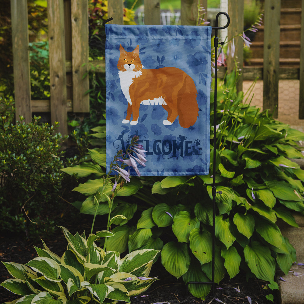 Maine Coon #1 Cat Welcome Flag Garden Size CK4914GF  the-store.com.