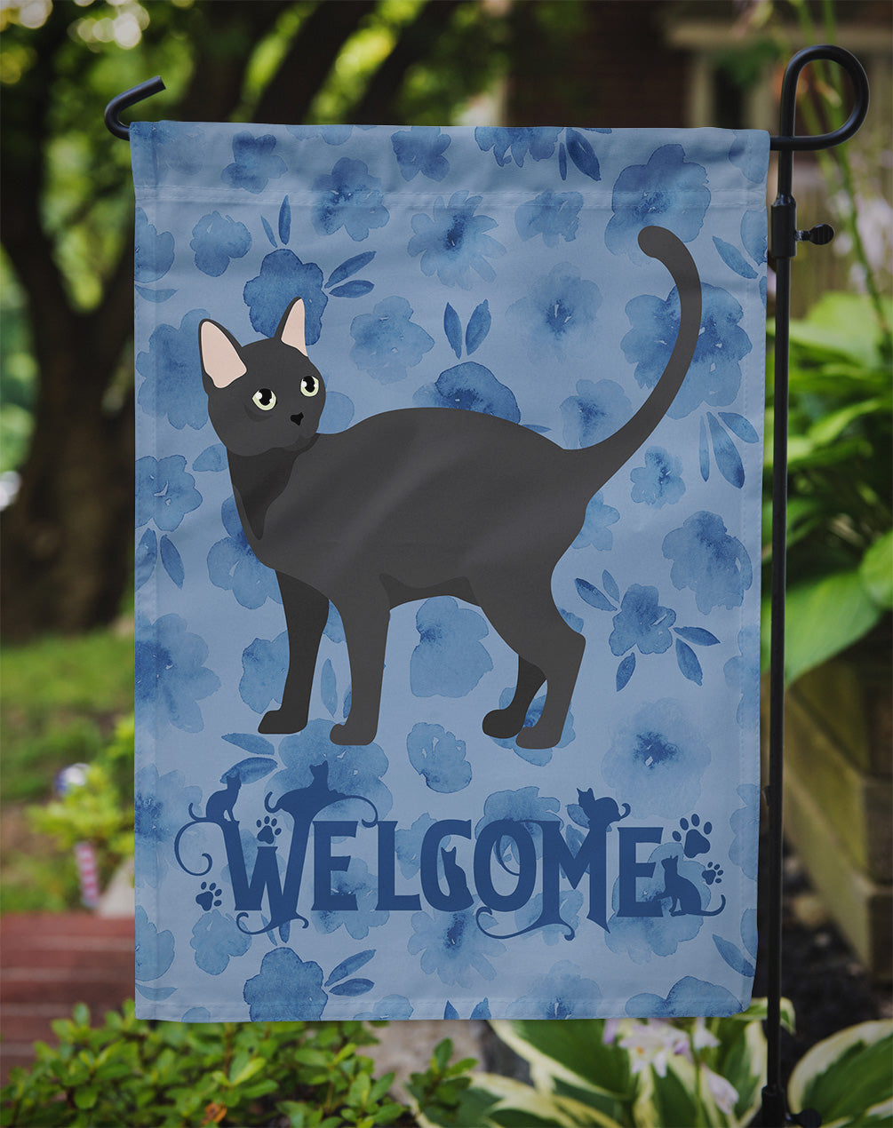 Malayan #2 Cat Welcome Flag Garden Size CK4917GF  the-store.com.