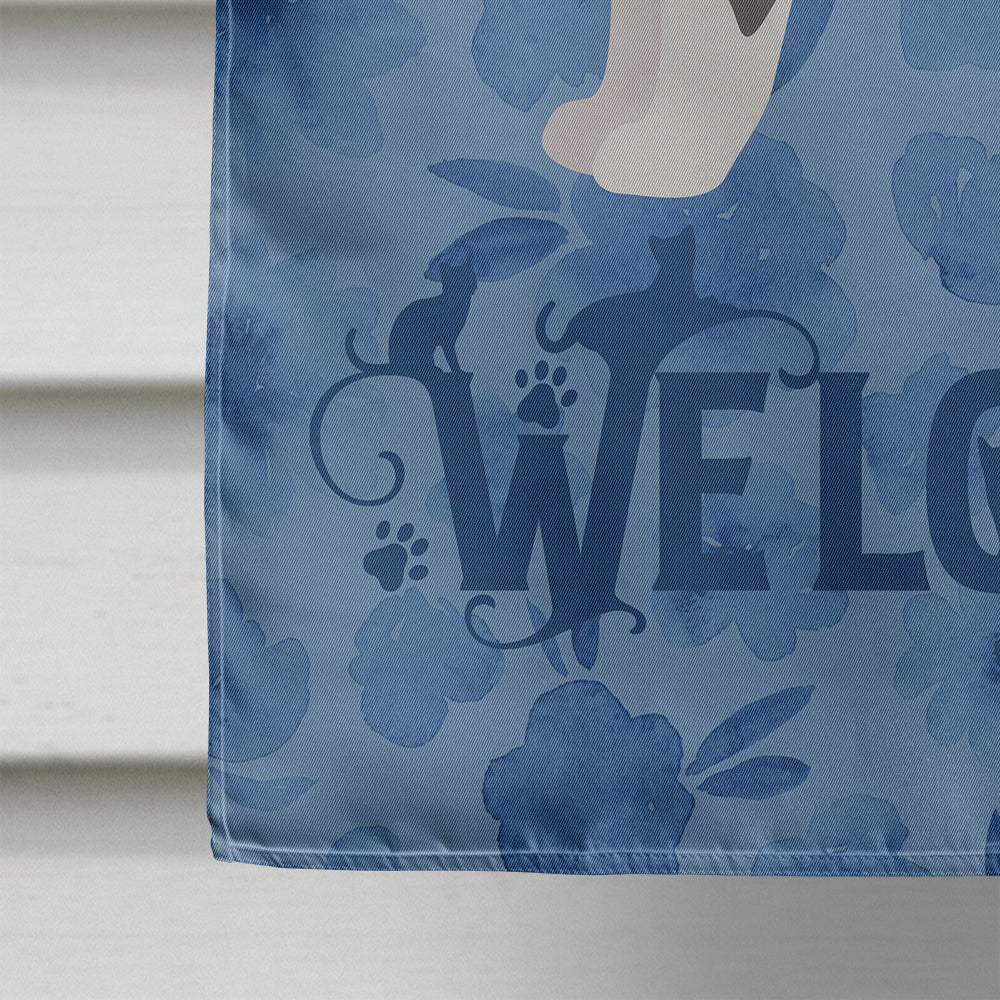 Manx #1 Cat Welcome Flag Canvas House Size CK4918CHF  the-store.com.