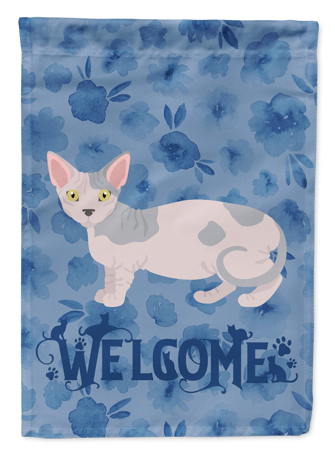 Minskin Cat Welcome Flag Garden Size CK4921GF  the-store.com.