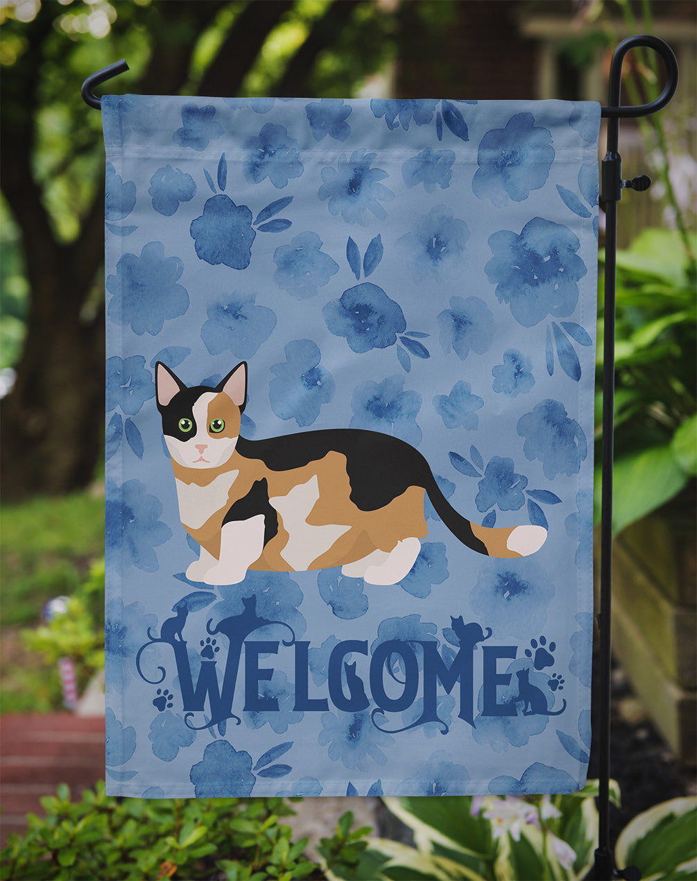 Munchkin Cat Welcome Flag Garden Size CK4922GF  the-store.com.