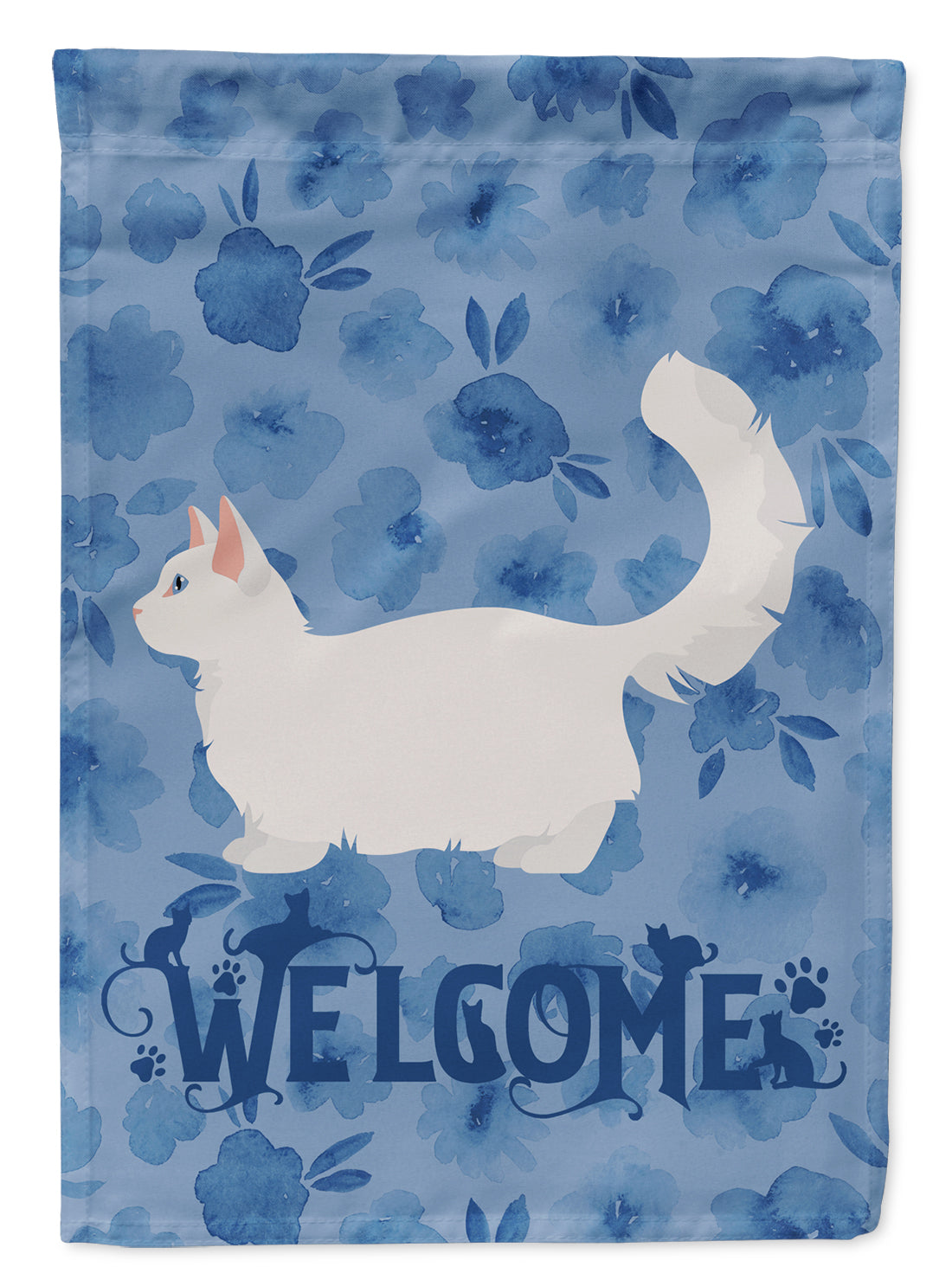 Munchkin #2 Cat Welcome Flag Canvas House Size CK4923CHF  the-store.com.