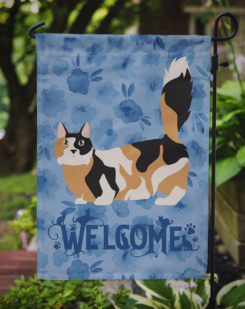 Munchkin #3 Cat Welcome Flag Garden Size CK4924GF  the-store.com.