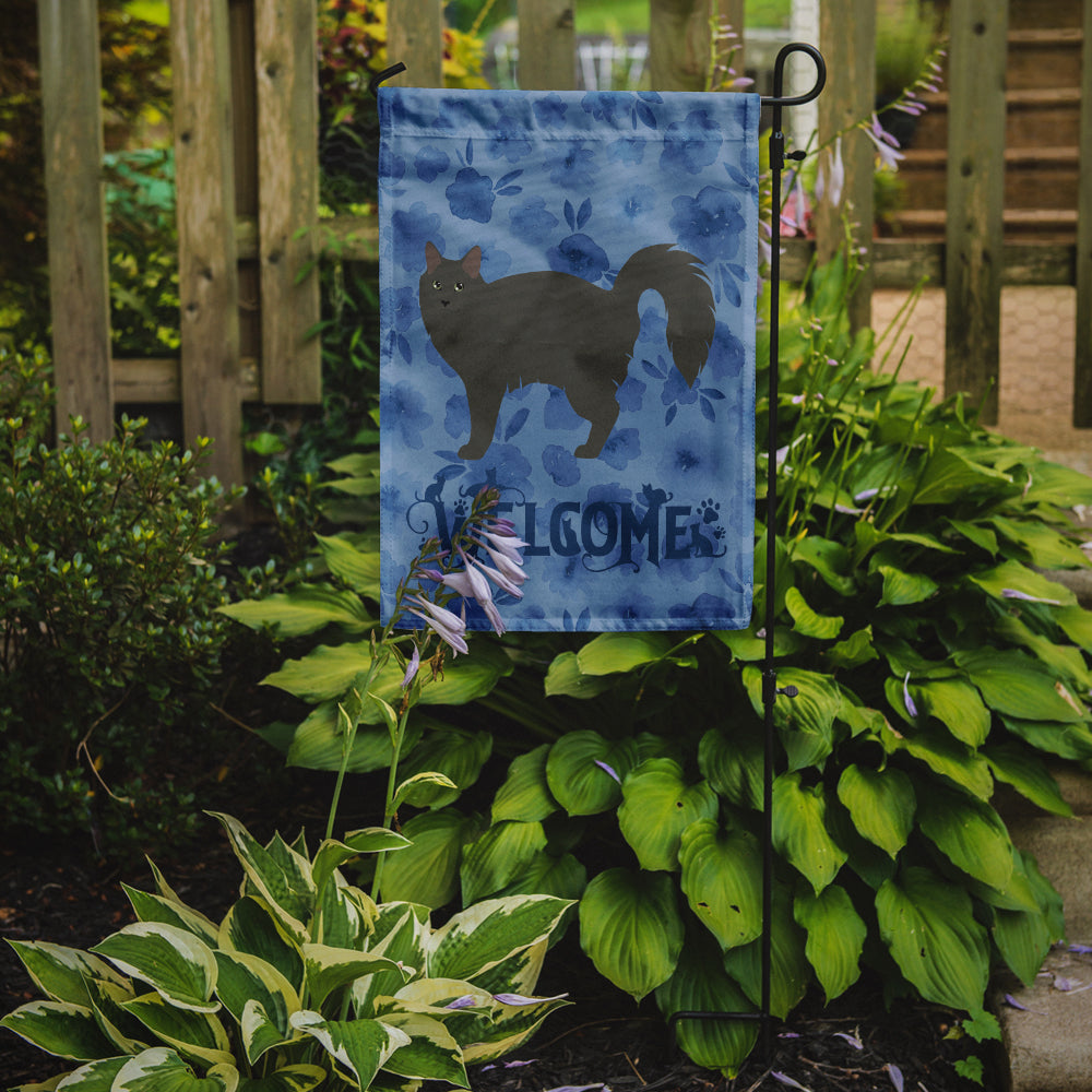 Nebelung #3 Cat Welcome Flag Garden Size CK4929GF  the-store.com.