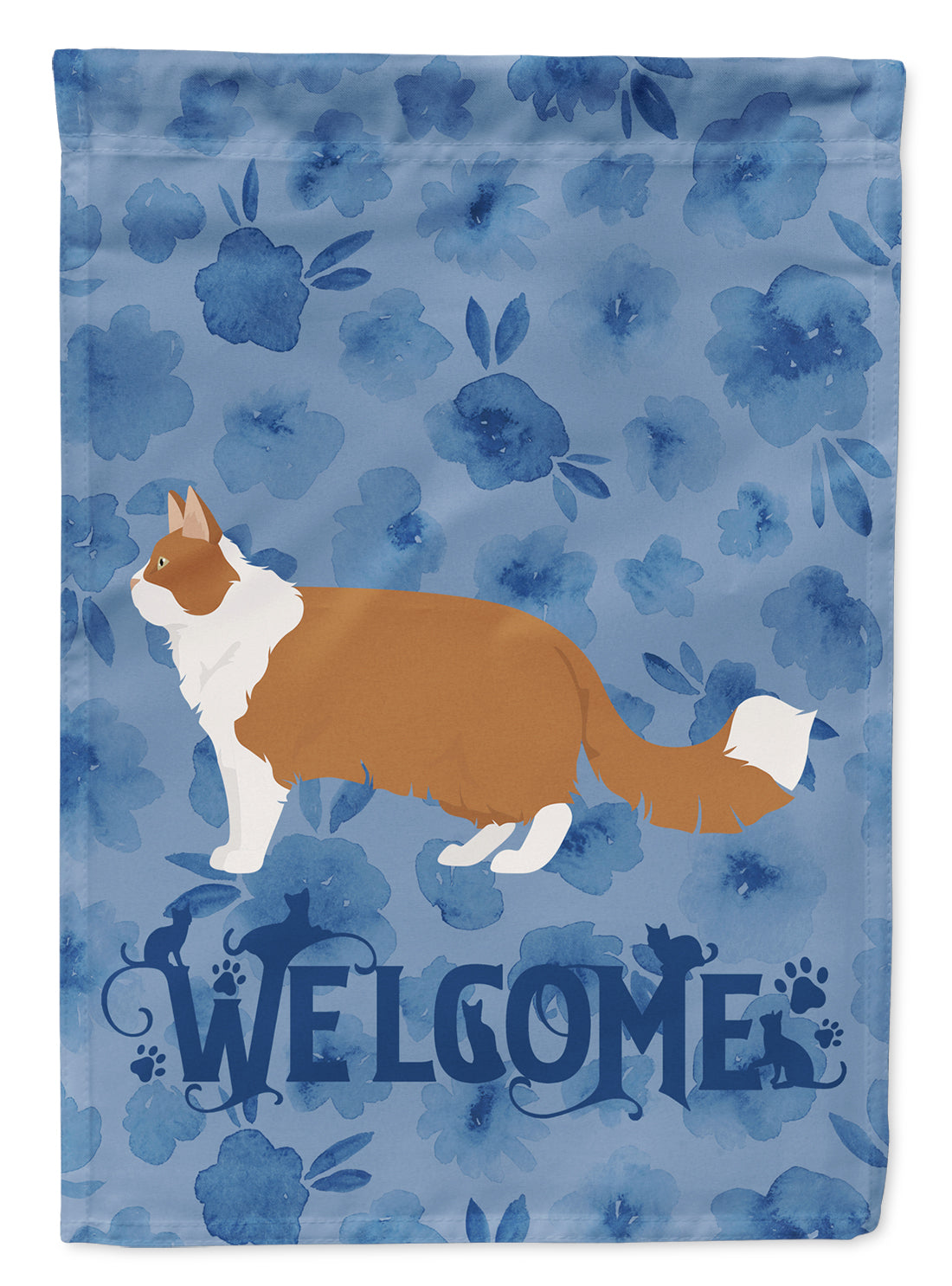 Norwegian Forest #2 Cat Welcome Flag Garden Size CK4931GF  the-store.com.