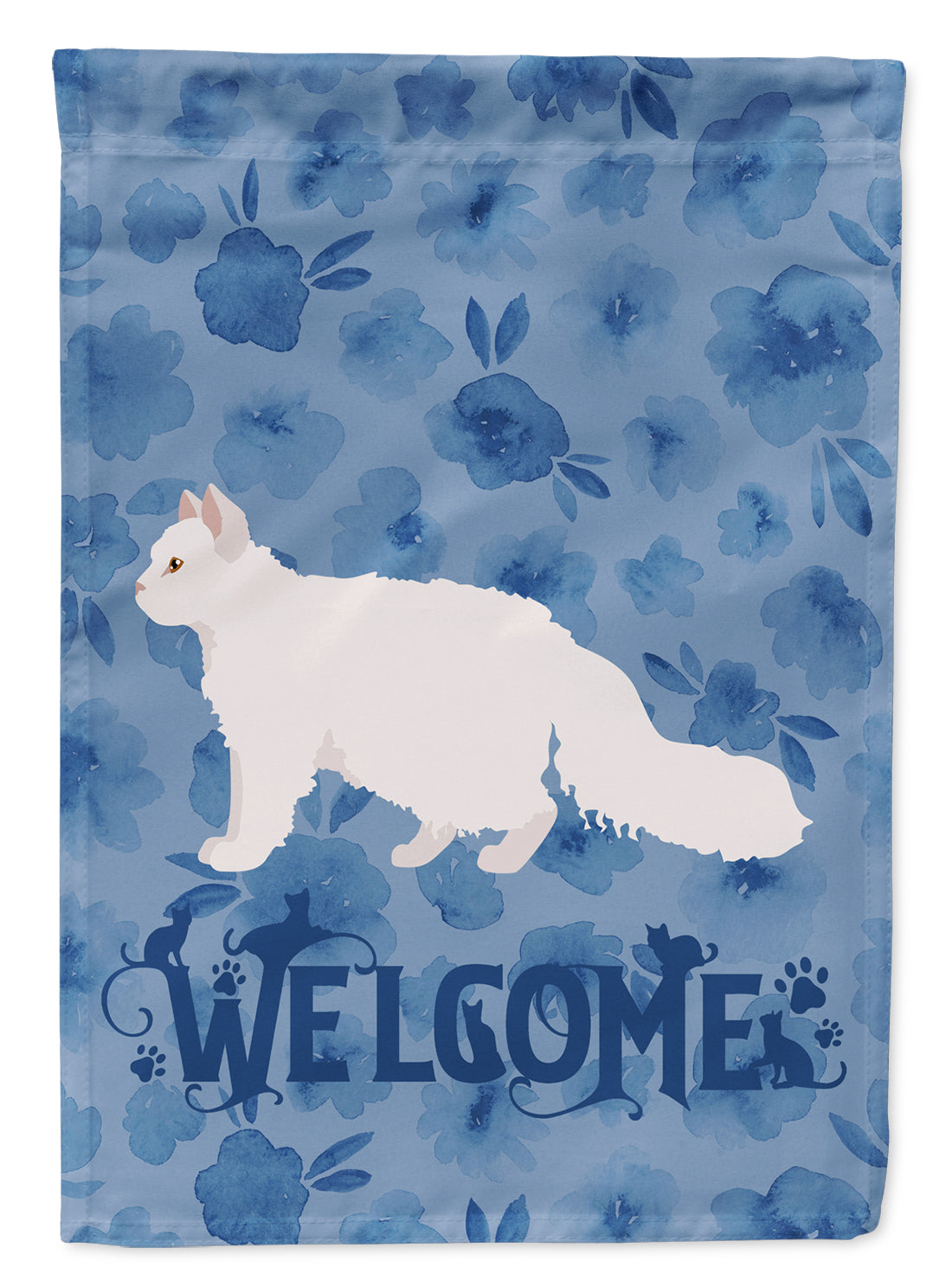 Oregon Rex #2 Cat Welcome Flag Canvas House Size CK4935CHF  the-store.com.