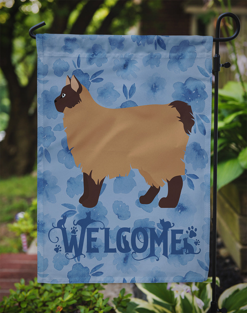 Owyhee Bob #2 Cat Welcome Flag Garden Size CK4942GF  the-store.com.