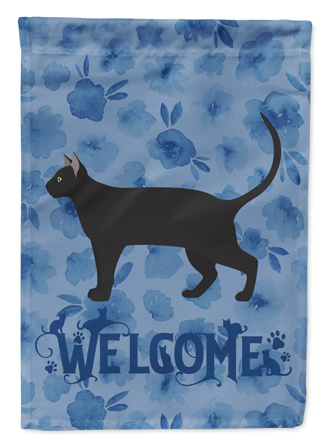 Pantherette Cat Welcome Flag Garden Size CK4943GF  the-store.com.