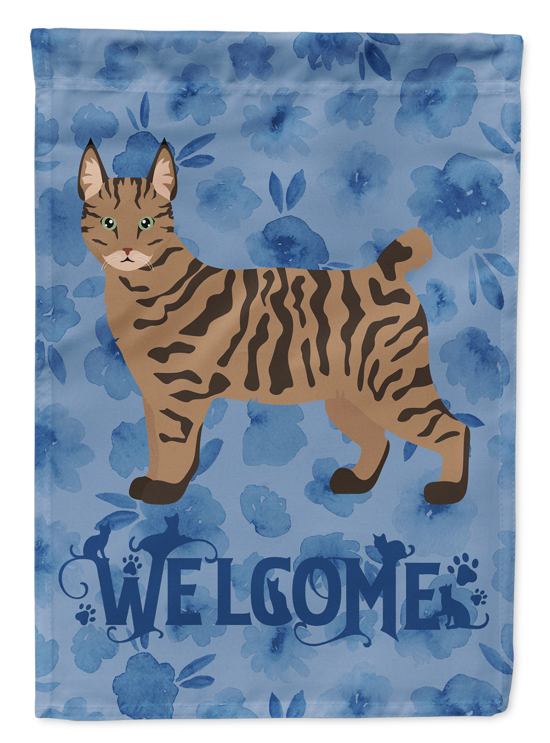 Pixie Bob #1 Cat Welcome Flag Garden Size CK4950GF  the-store.com.