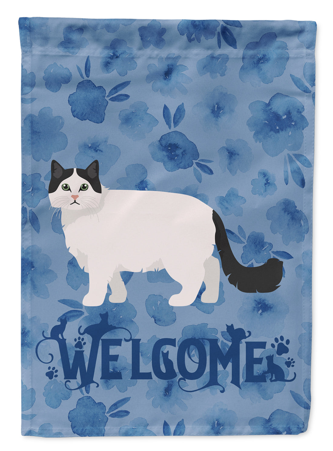 Ragamuffin #1 Cat Welcome Flag Garden Size CK4956GF  the-store.com.