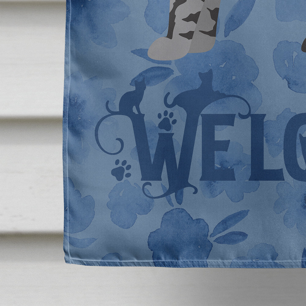 Scottish Straight Cat Welcome Flag Canvas House Size CK4971CHF  the-store.com.