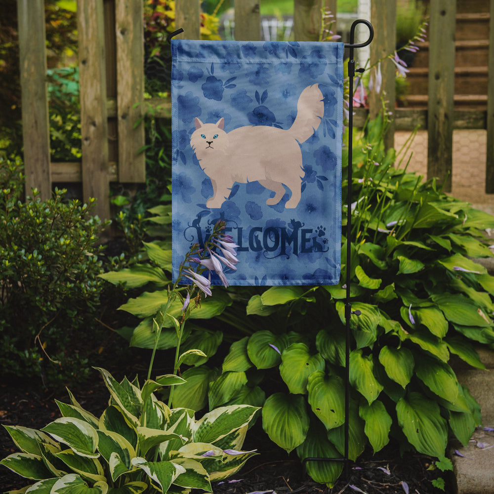 Siberian Forest #2 Cat Welcome Flag Garden Size CK4981GF  the-store.com.