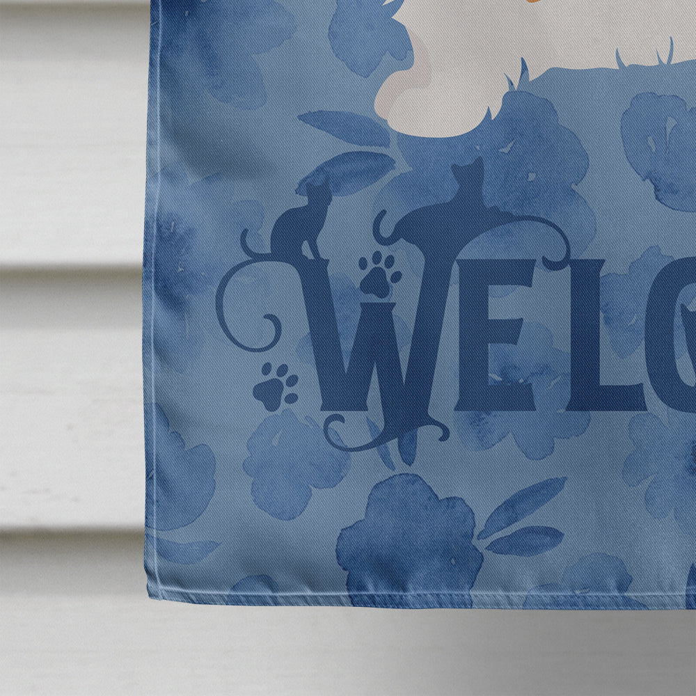 Skookum Cat Welcome Flag Canvas House Size CK4983CHF  the-store.com.