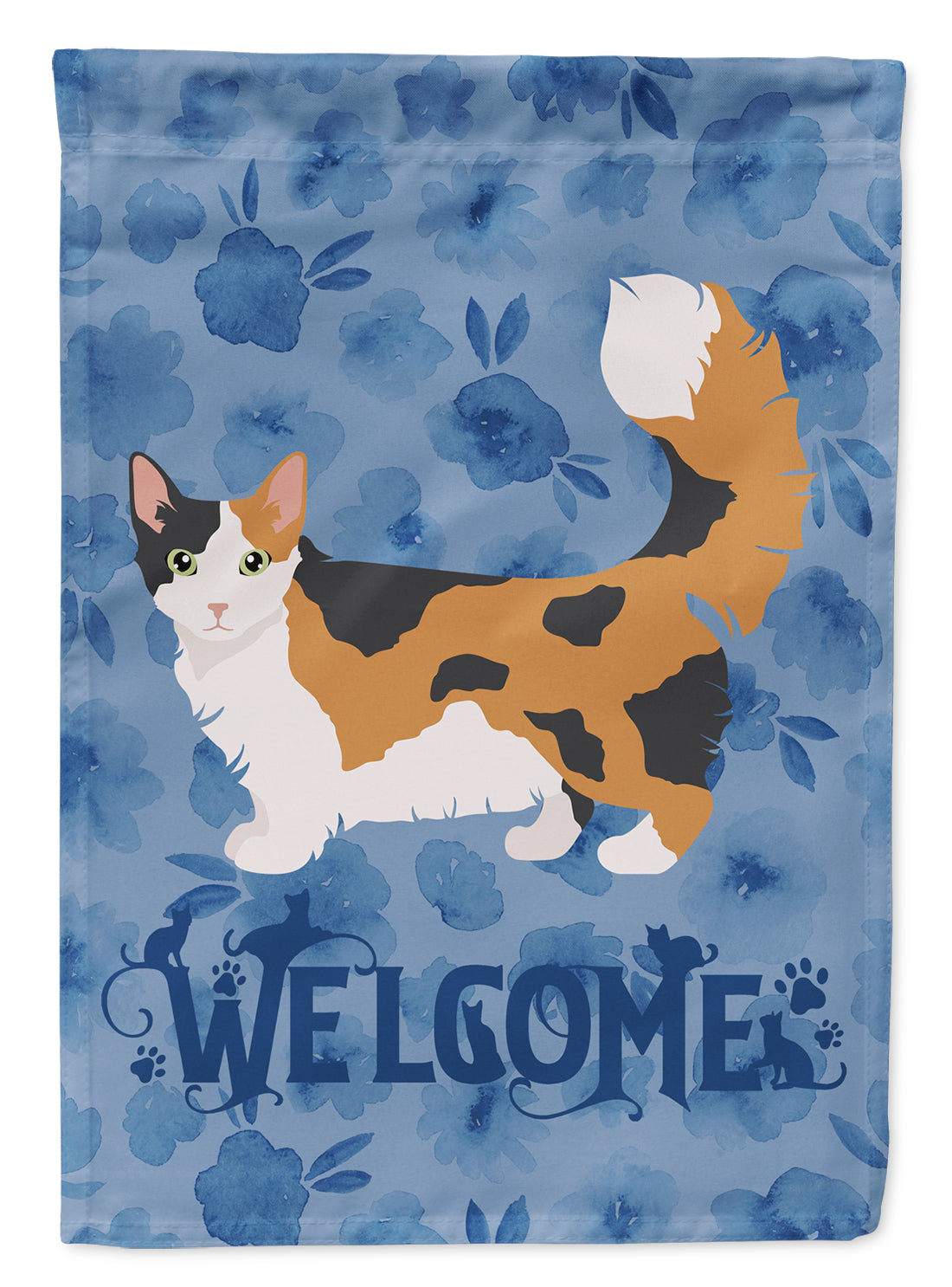 Skookum Cat Welcome Flag Canvas House Size CK4983CHF  the-store.com.