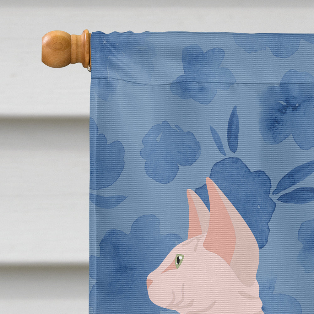 Sphynx Cat Welcome Flag Canvas House Size CK4990CHF  the-store.com.