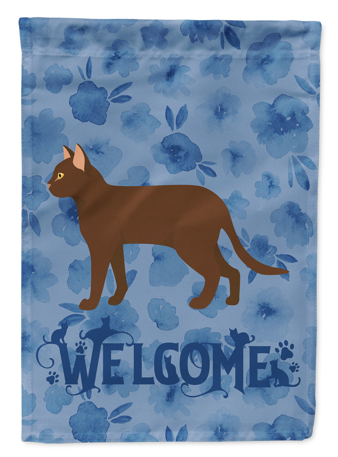 Suphalak Cat Welcome Flag Canvas House Size CK4992CHF  the-store.com.