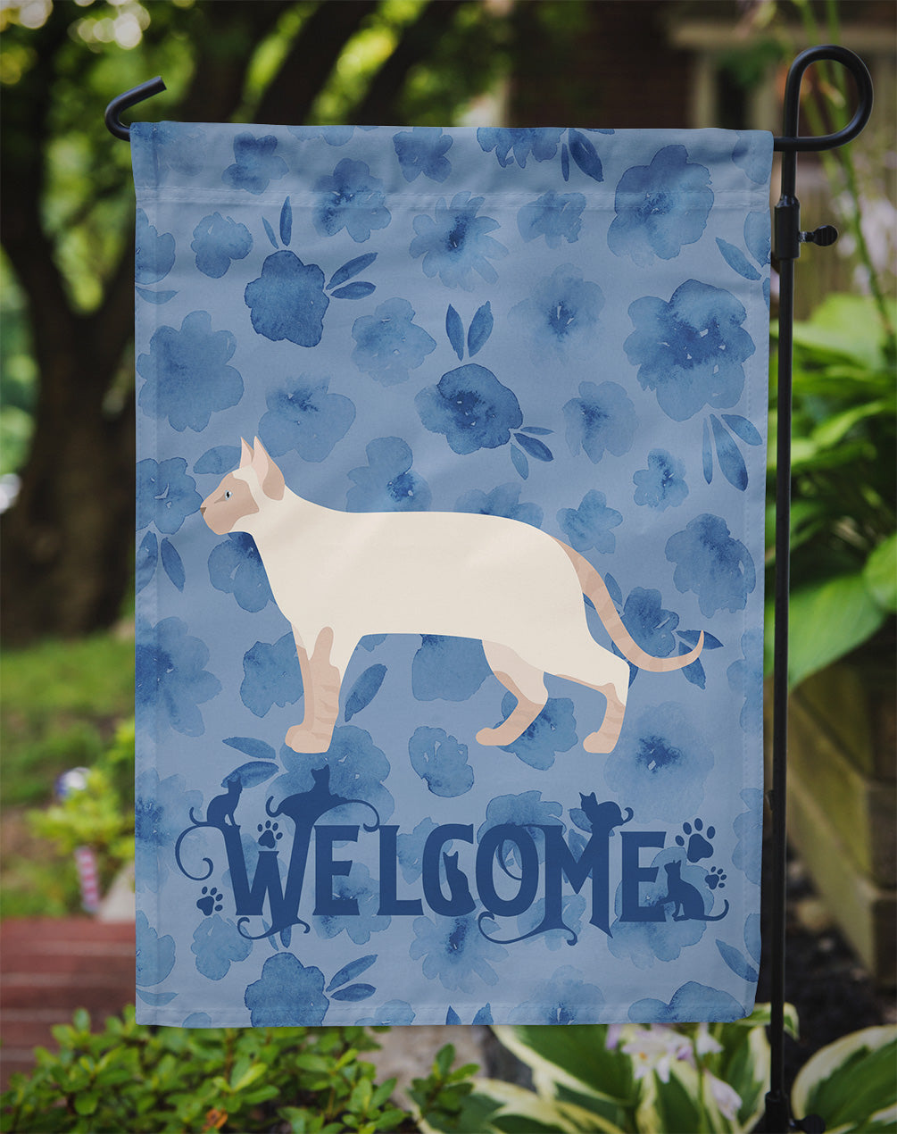 Tonkinese #2 Cat Welcome Flag Garden Size CK4996GF  the-store.com.