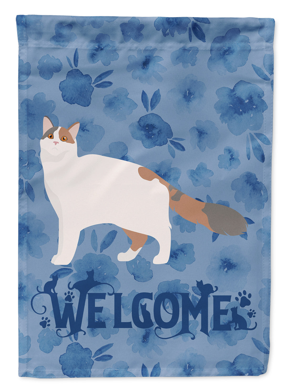 Turkish Van #2 Cat Welcome Flag Garden Size CK5000GF  the-store.com.