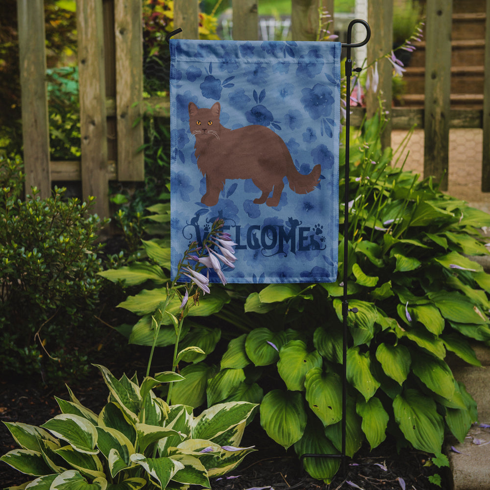 York Chocolate #1 Cat Welcome Flag Garden Size CK5003GF  the-store.com.