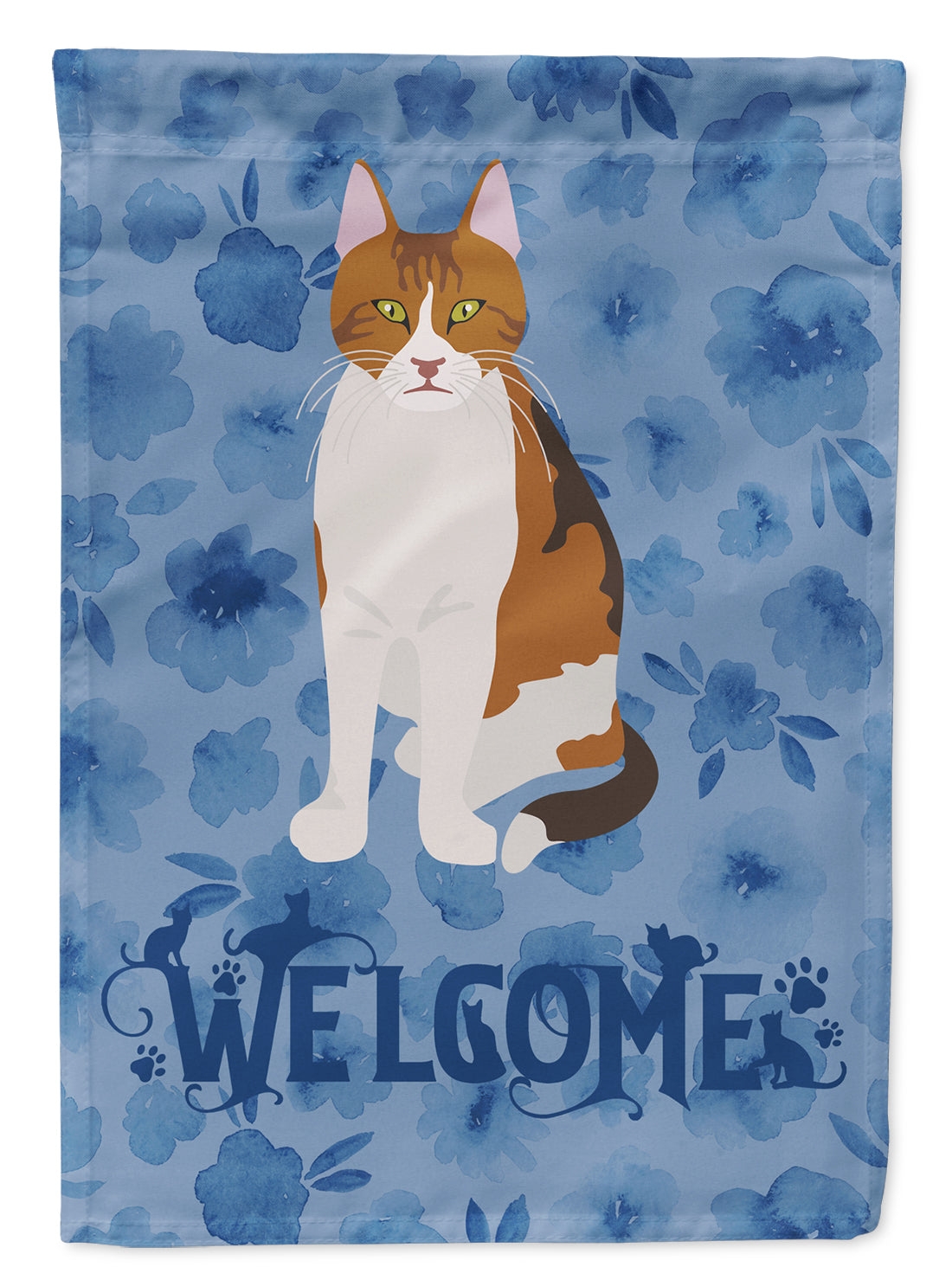 Aegean Cat Welcome Flag Garden Size CK5006GF  the-store.com.