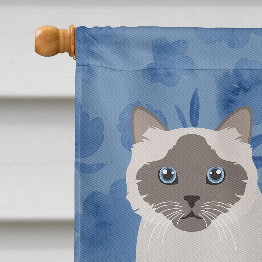 Birman Cat Welcome Flag Canvas House Size CK5014CHF  the-store.com.