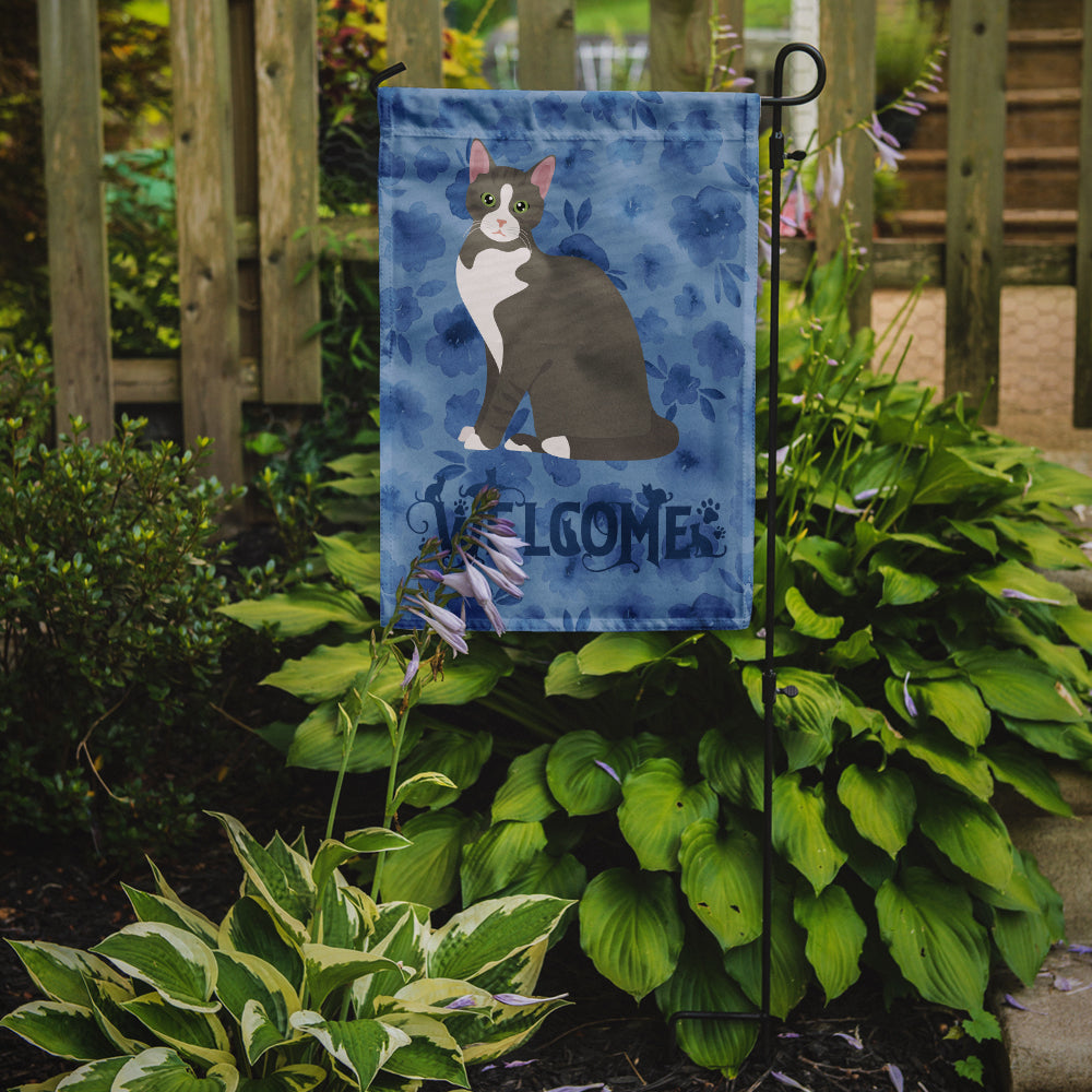 Brazilian Shorthair Cat Welcome Flag Garden Size CK5015GF  the-store.com.