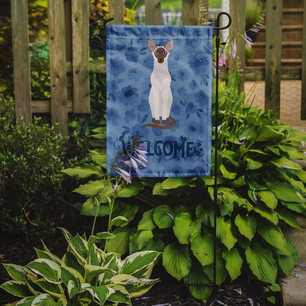 Colorpoint Shorthair Cat Welcome Flag Garden Size CK5027GF  the-store.com.