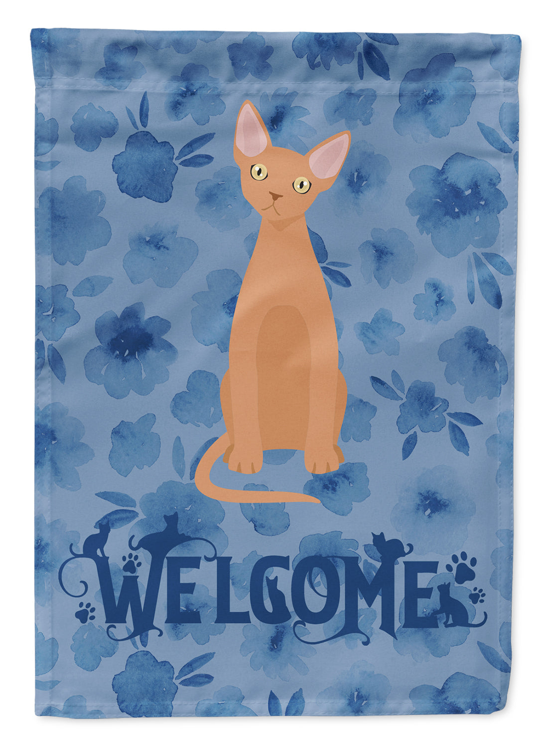 Devon Rex #1 Cat Welcome Flag Garden Size CK5028GF  the-store.com.