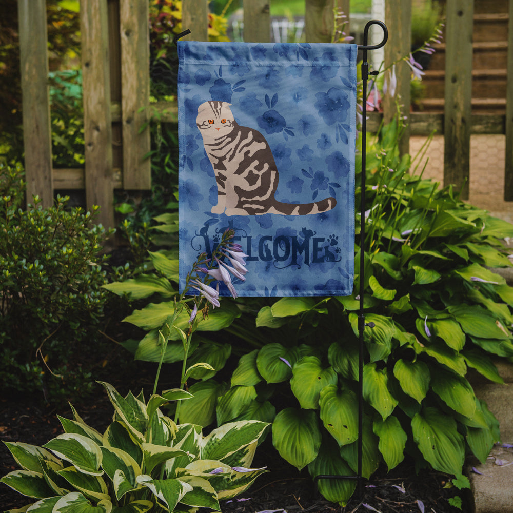 Foldex Exotic Fold Cat Welcome Flag Garden Size CK5034GF  the-store.com.