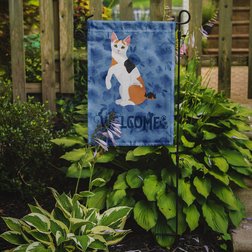 Japanese Bobtail Cat Welcome Flag Garden Size CK5037GF  the-store.com.