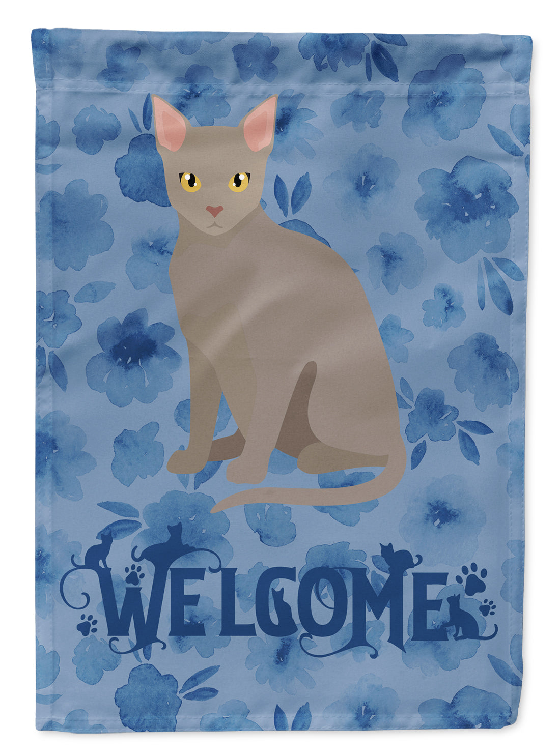 Malayan Cat Welcome Flag Canvas House Size CK5041CHF  the-store.com.