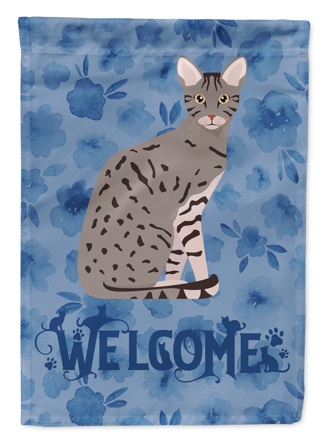 Ocicat Cat Welcome Flag Garden Size CK5045GF  the-store.com.