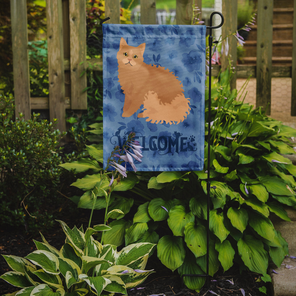 Selkirk Rex Cat Welcome Flag Garden Size CK5056GF  the-store.com.